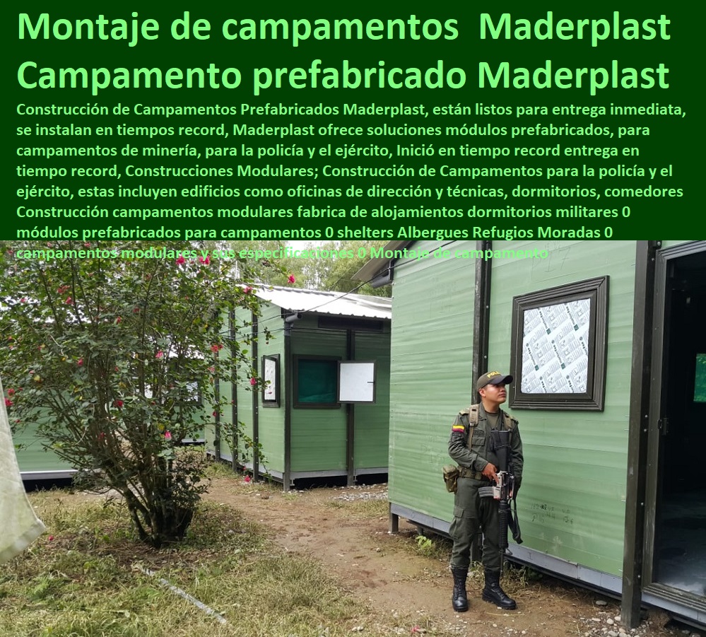 Construcción campamentos modulares fabrica de alojamientos dormitorios militares 0 módulos prefabricados para campamentos 0 shelters Albergues Refugios Moradas 0 campamentos modulares y sus especificaciones 0 Montaje de campamento Construcción campamentos modulares fabrica de alojamientos dormitorios militares 0 módulos prefabricados para campamentos 0 shelters Albergues Refugios Moradas 0 campamentos modulares y sus especificaciones 0 Montaje de campamento